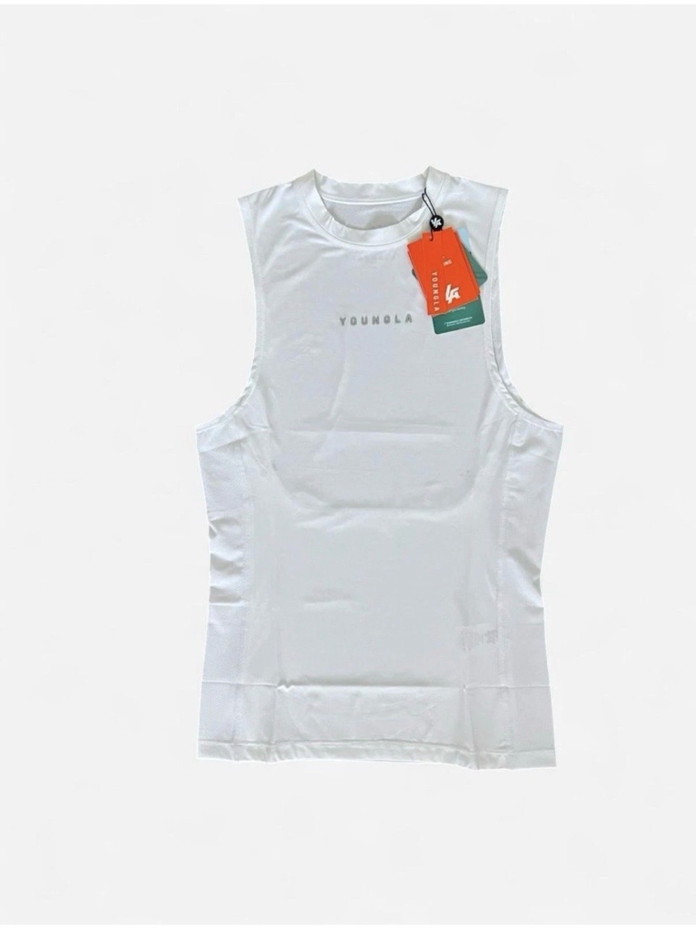 NWT YoungLA White Men’s Compression Tank